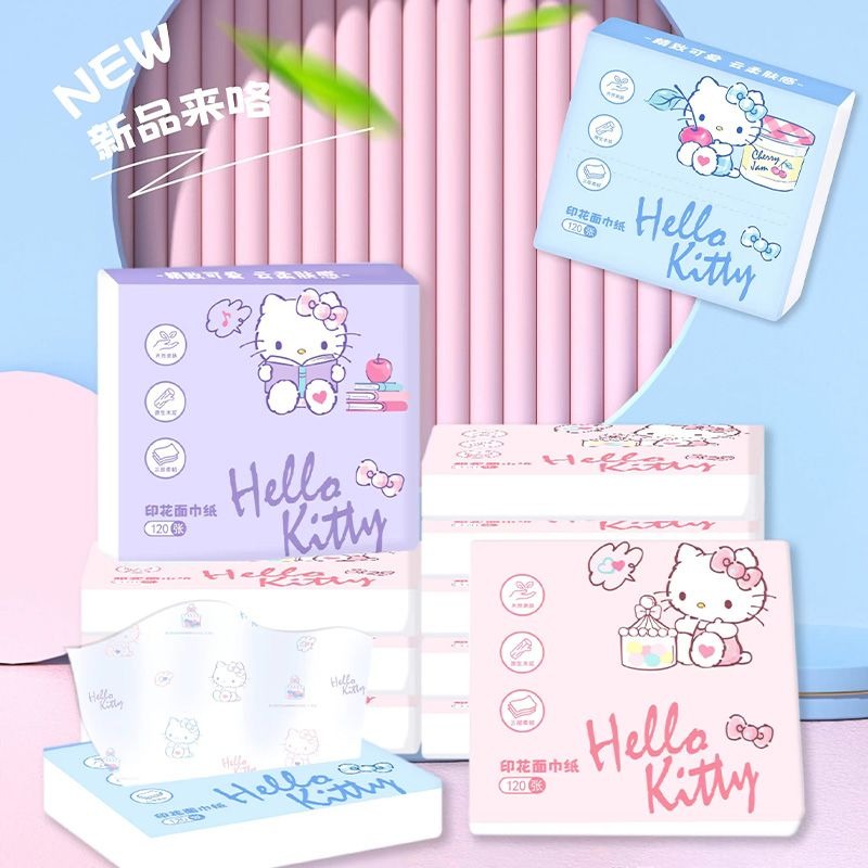 Travel Accessories Japan - Yeni Hello Kitty Çantalı Mendiller 6'lı