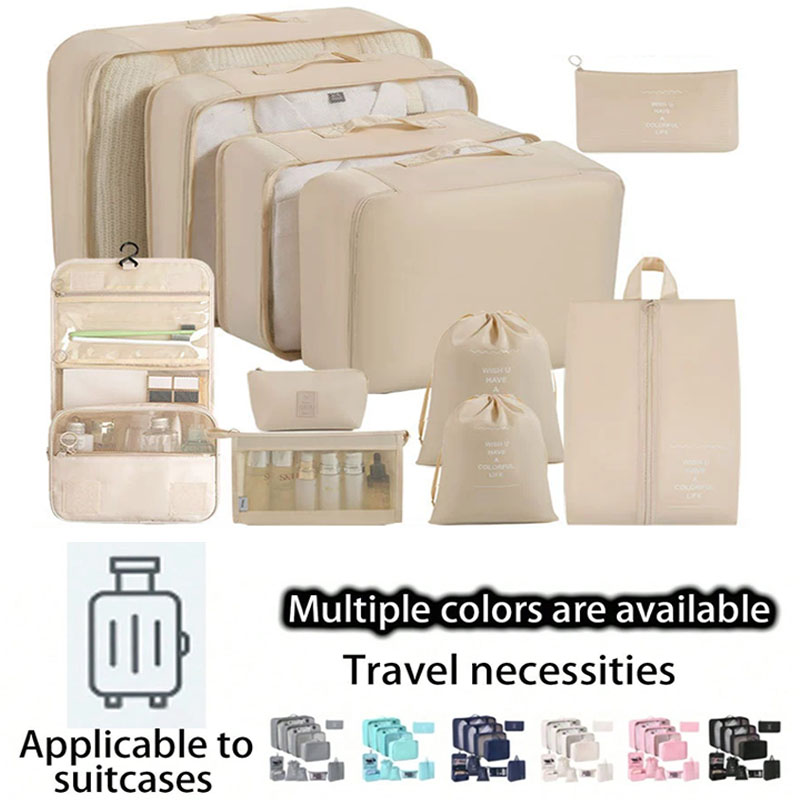 Travel Packing Cube - Seyahat Saklama Çantaları Seti 7/8/9/10 Parça