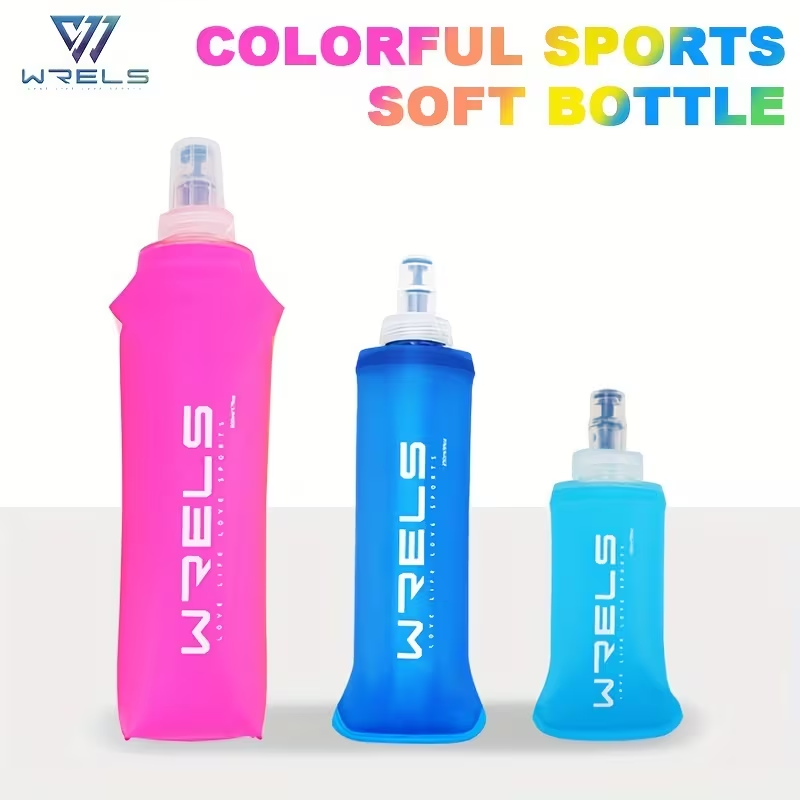 Water Bottle Collapsible - WRELS Taşınabilir Spor Yumuşak Matara BPA