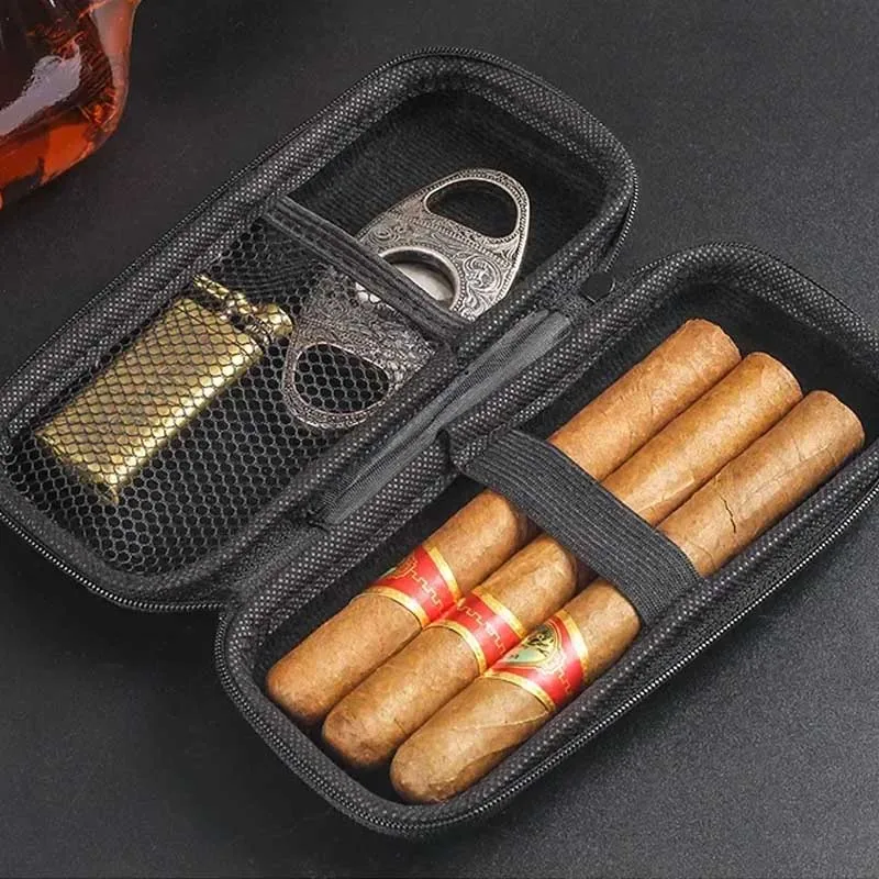 Travel Packing Accessories - Taşınabilir Puro Kutusu EVA Hafif Seyahat
