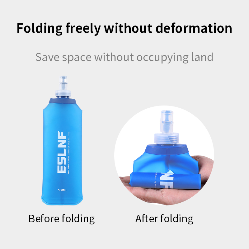 Water Bottle Collapsible - 500 ml Katlanabilir Su Şişesi Yumuşak