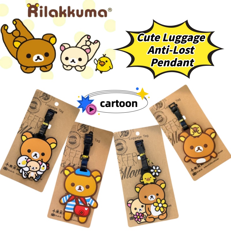 Travel Accessories Japan - Rilakkuma Yaratıcı Kişiselleştirilmiş Bagaj Etiketi Kayıp