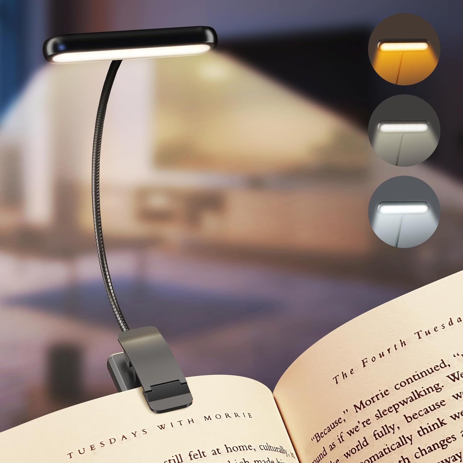 Book Light Flexible - 14Leds Kitap Işığı USB Şarj Edilebilir