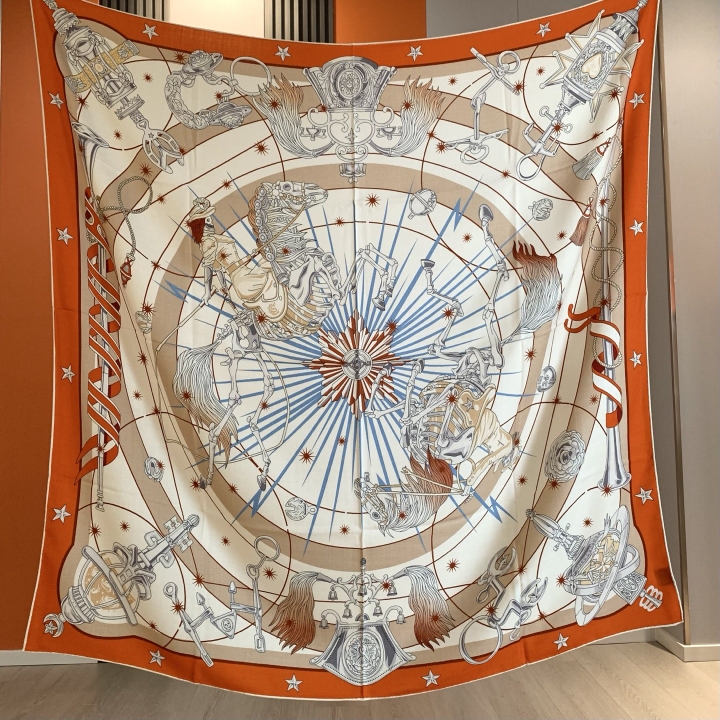 Travel Accessories Brand - Lüks Marka Eşarp Büyük Ipek Şal