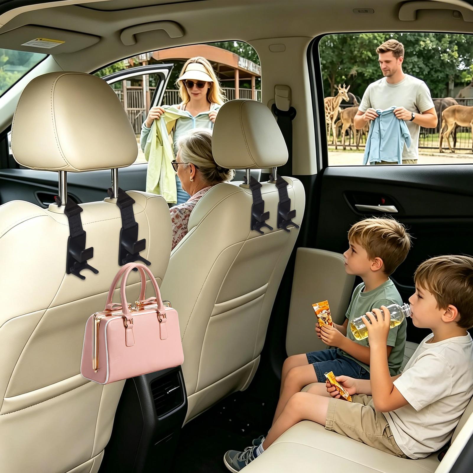Car Seat Travel Bag - Araba Koltuğu Kafalığı Kancaları 4 Parça
