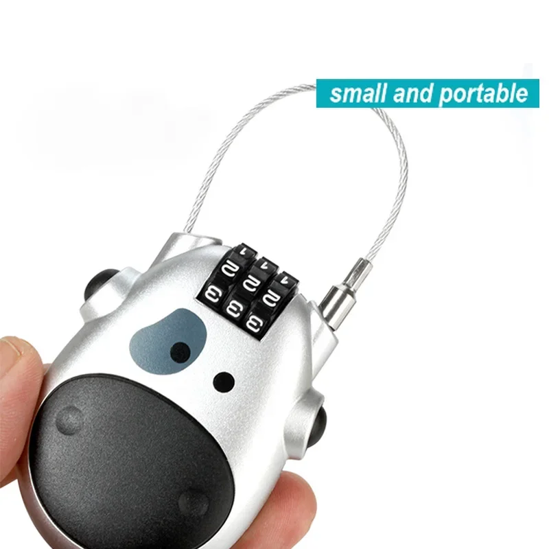 Cable Lock Combination - Kask Kodlu Kilit Teleskopik Çelik Kablo