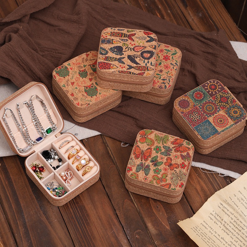 Travel Accessories High End - Üst düzey Retro Ahşap Tahıl Baskılı