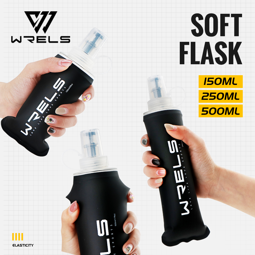 Water Bottle Collapsible - WRELS Yumuşak Matara TPU Ultra Hafif