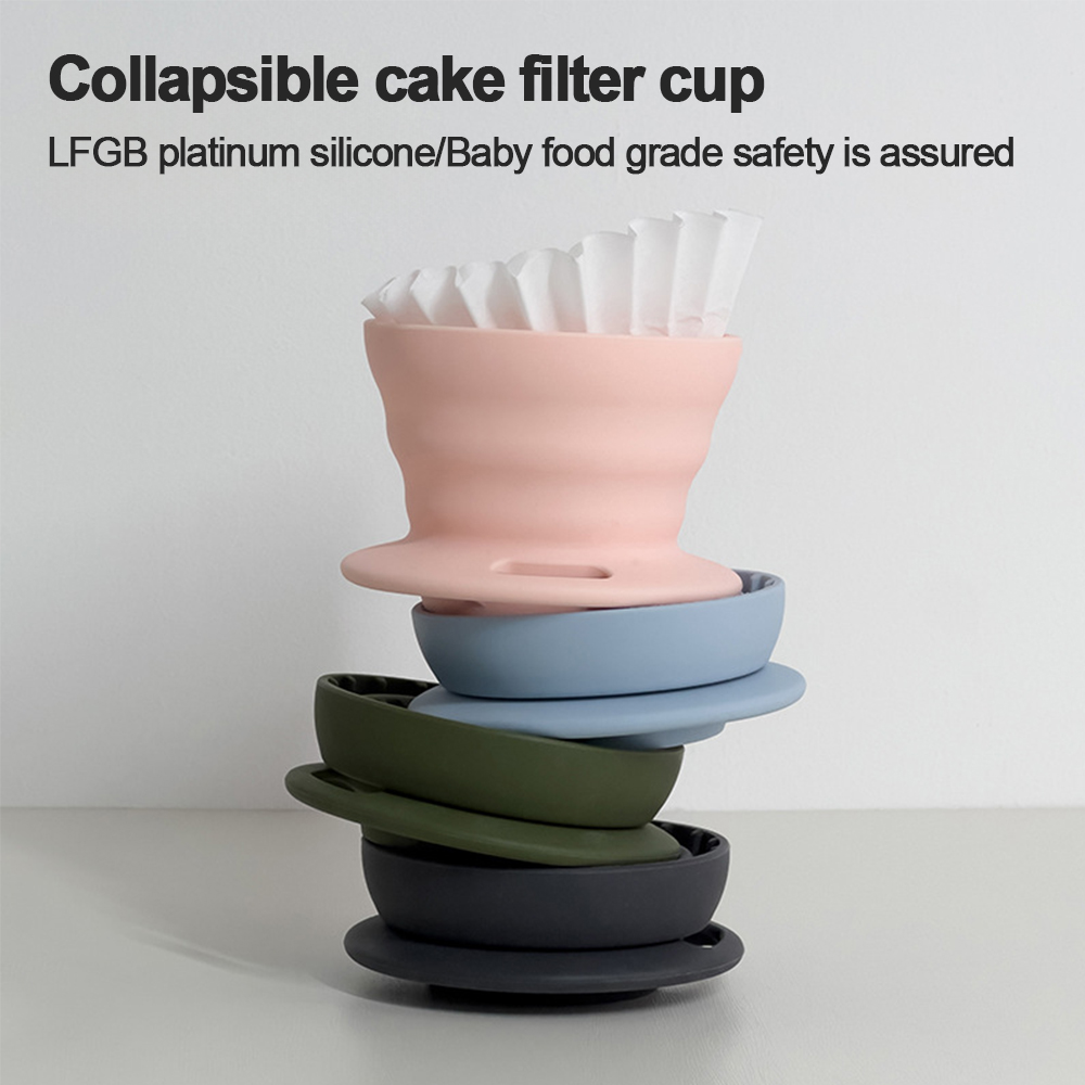 Water Bottle Collapsible - LFGB Gıda Sınıfı Katlanabilir Silikon Kahve