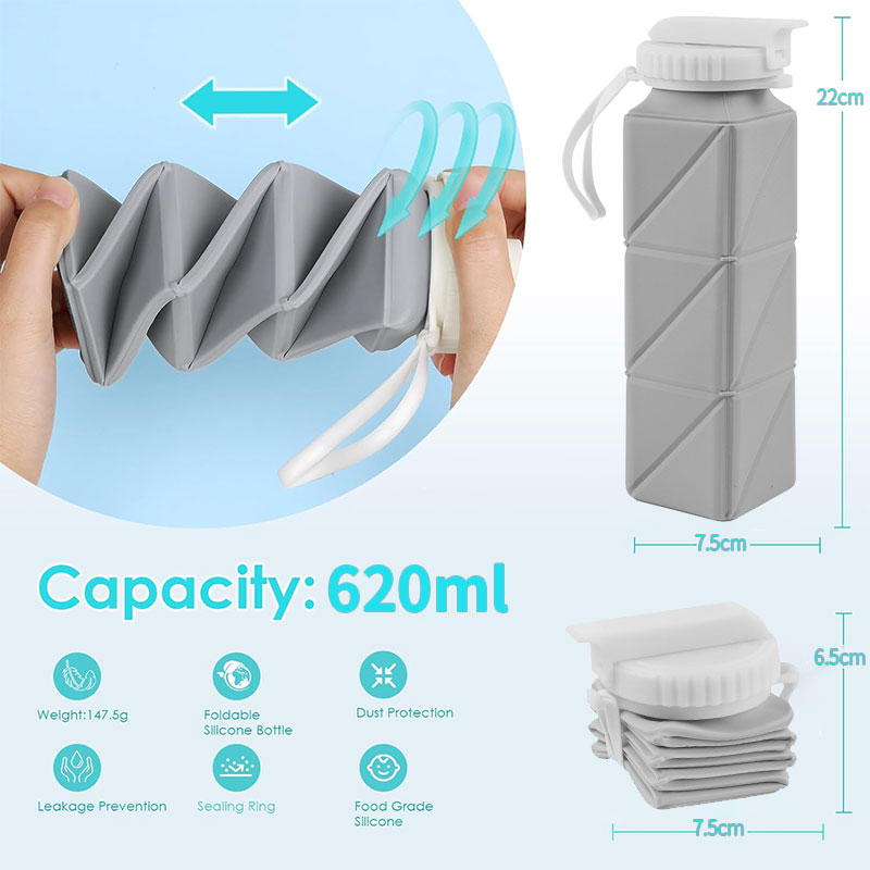 620ml katlanabilir su şişesi p - Water Bottle Collapsible incelemesi ve fiyatı