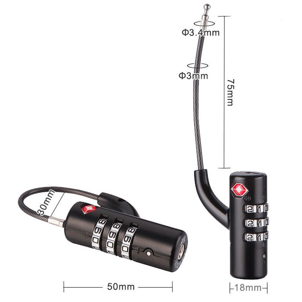 Su geçirmez Kablo Bagaj Kilidi - Cable Lock Combination incelemesi ve fiyatı
