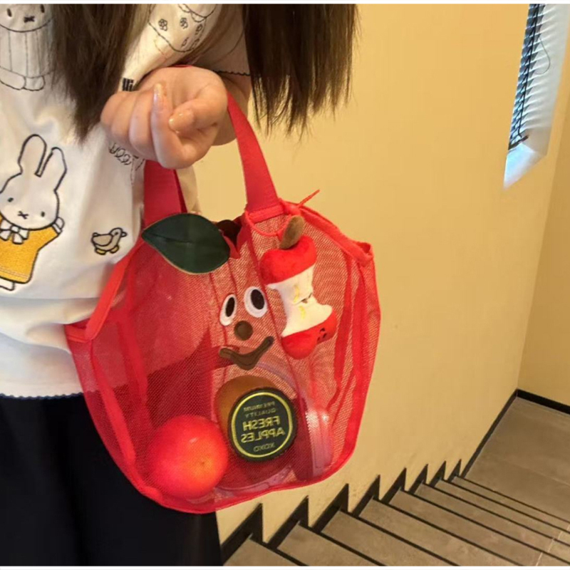 Sevimli Elma Örgü Çanta Niş Me - Travel Accessories Toiletry Bag incelemesi ve fiyatı