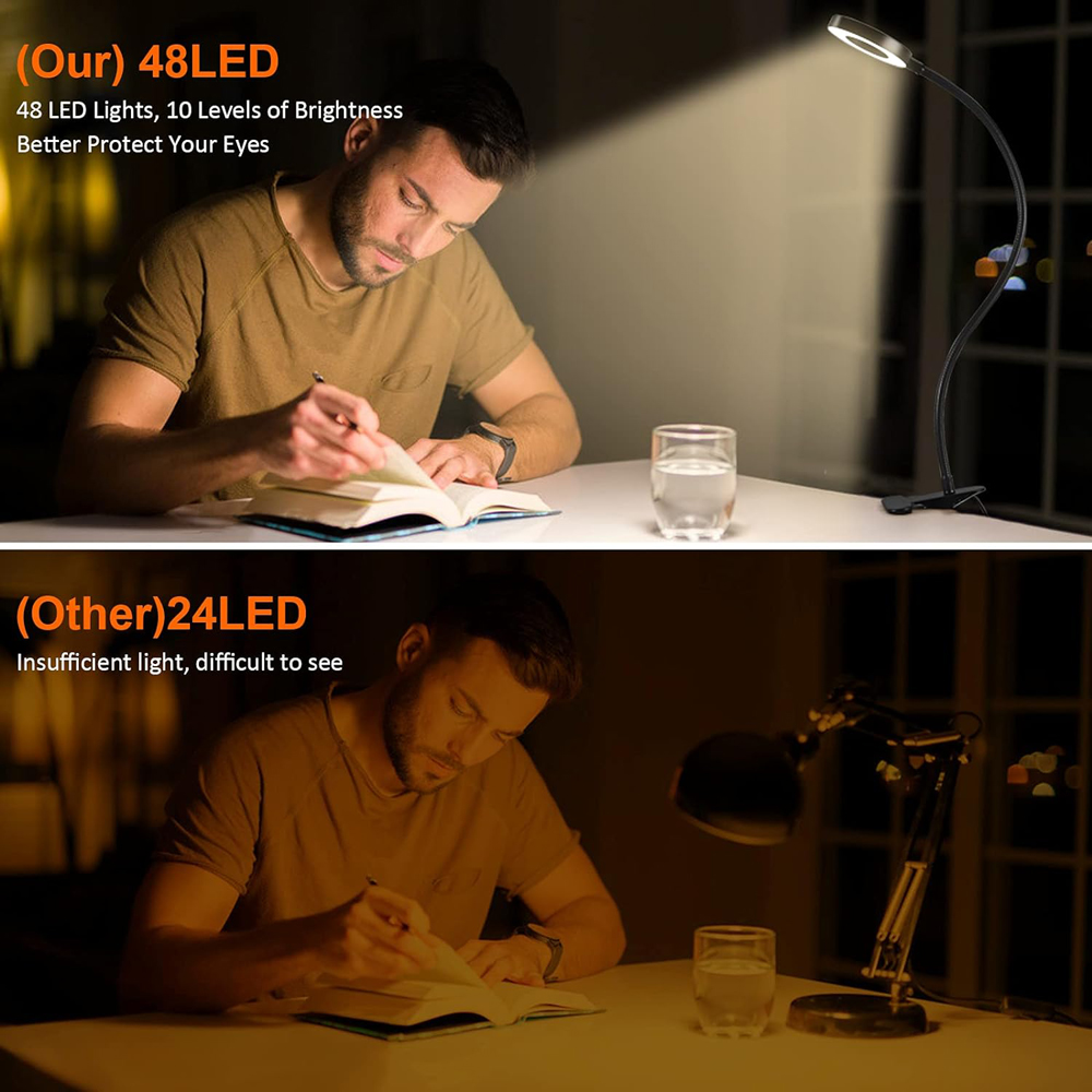360 °   Esnek 48 LED Masa Lamb - Book Light Flexible incelemesi ve fiyatı