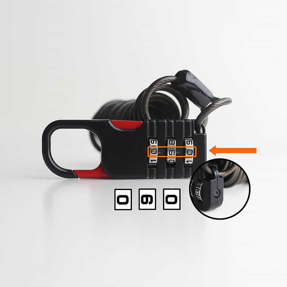 3 Haneli Şifreli Kilit, Geri Ç - Cable Lock Combination incelemesi ve fiyatı