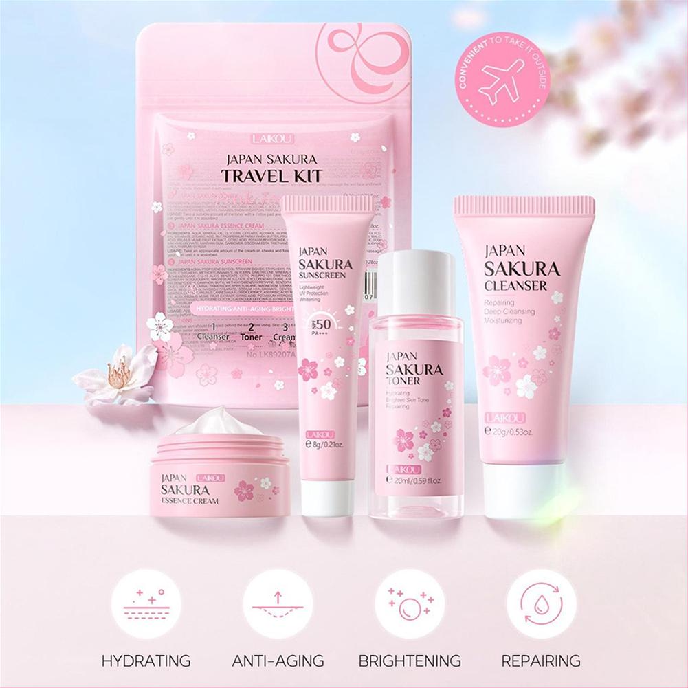 Sakura Cilt Bakım Seti yüz Tem - Travel Accessories Japan incelemesi ve fiyatı