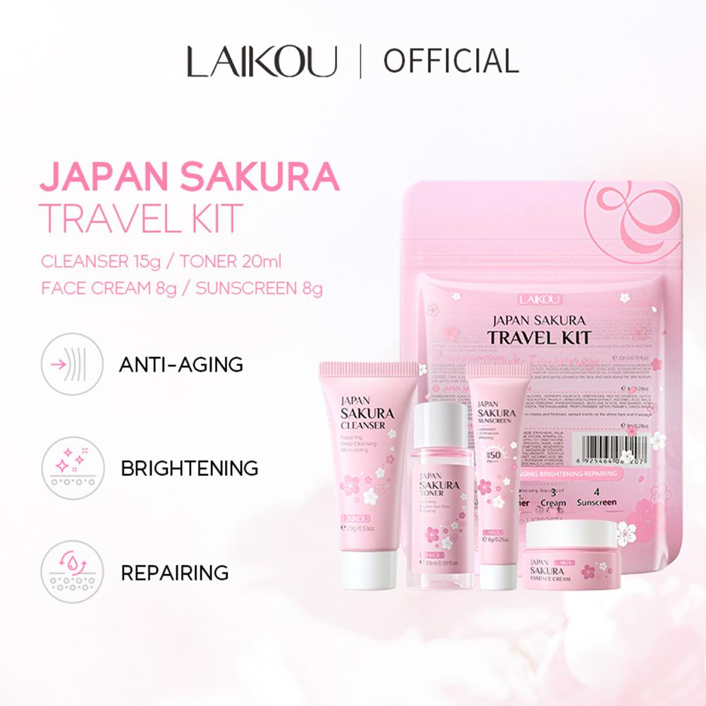 Sakura Cilt Bakım Seti yüz Tem - Travel Accessories Japan incelemesi ve fiyatı